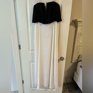 BCBGMaxAzria Black Dress with White Accents